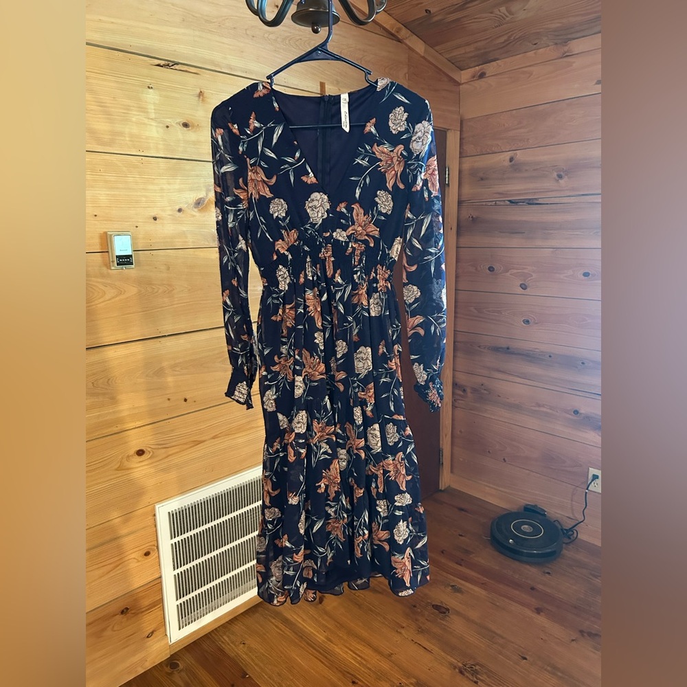 Floral Long Sleeve Dress